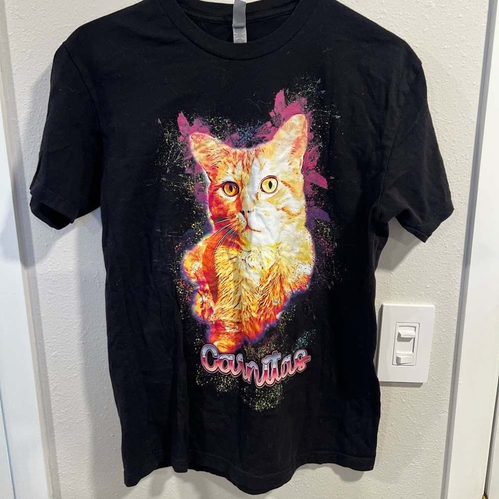 Colorful Cat Graphic T-Shirt - Carnitas